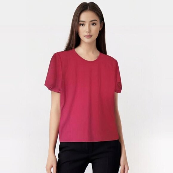 MEC Technical Workout moisture wicking fuschia s/s top Sz S - Picture 1 of 7